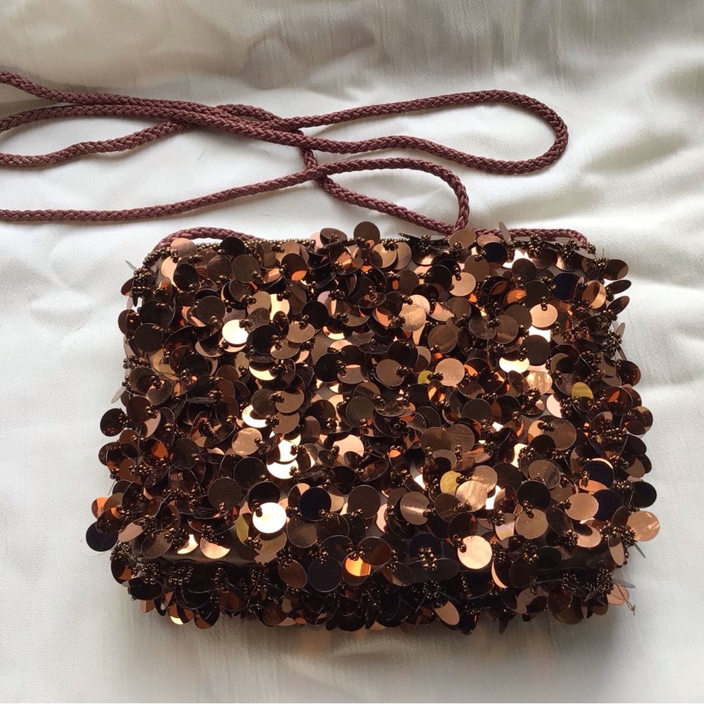 Clutch, Handbag, Evening Bag with Flashy Large Sequins
